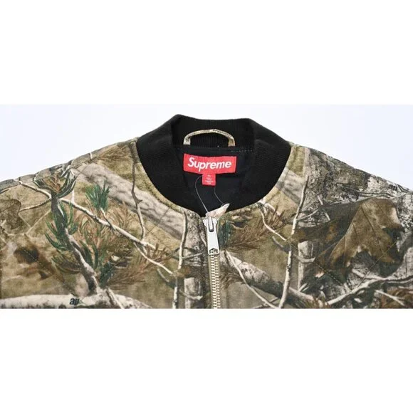 Supreme Zip-Off Sleeve Quilted Bomber Jacket Realtree AP Camo